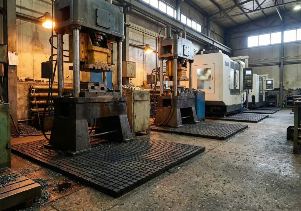 tappetini antivibranti per macchine utensili livellamento macchinari