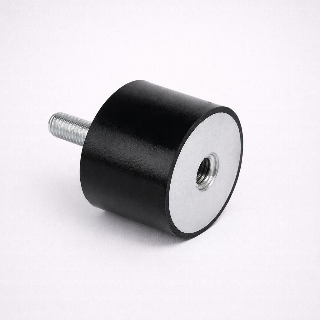 Antivibrante cilindrico maschio femmina con vite e dado in acciaio inox AISI 304