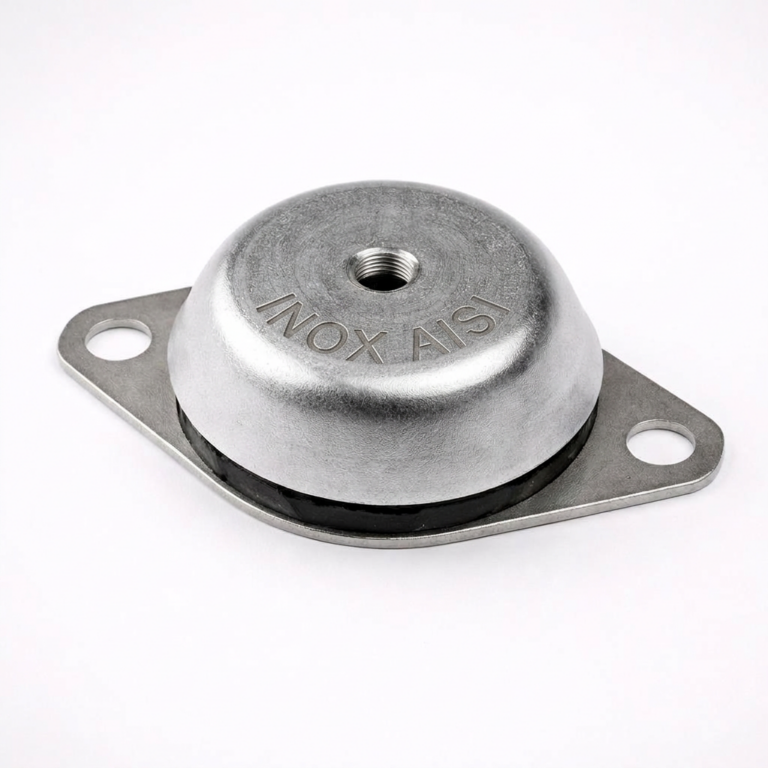 Sucon: antivibrante a campana con dado in acciaio inox